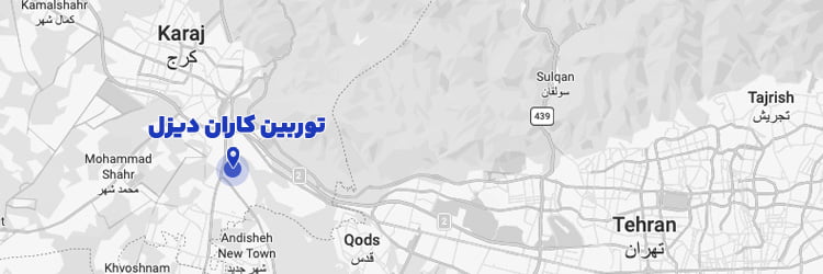 مکان شرکت ما در نقشه